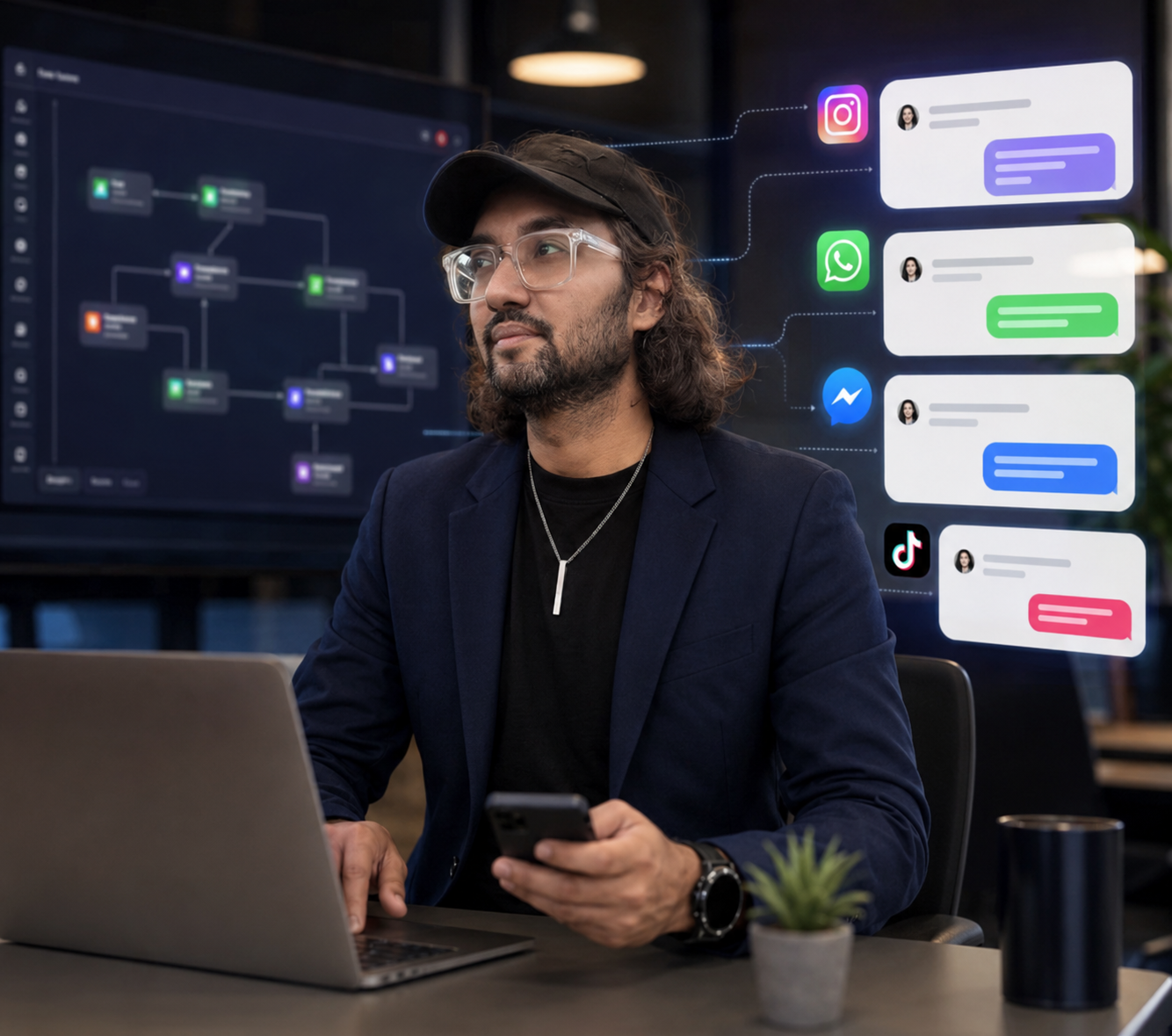 Syed Hasan Nemat teaching ManyChat chatbot automation courses