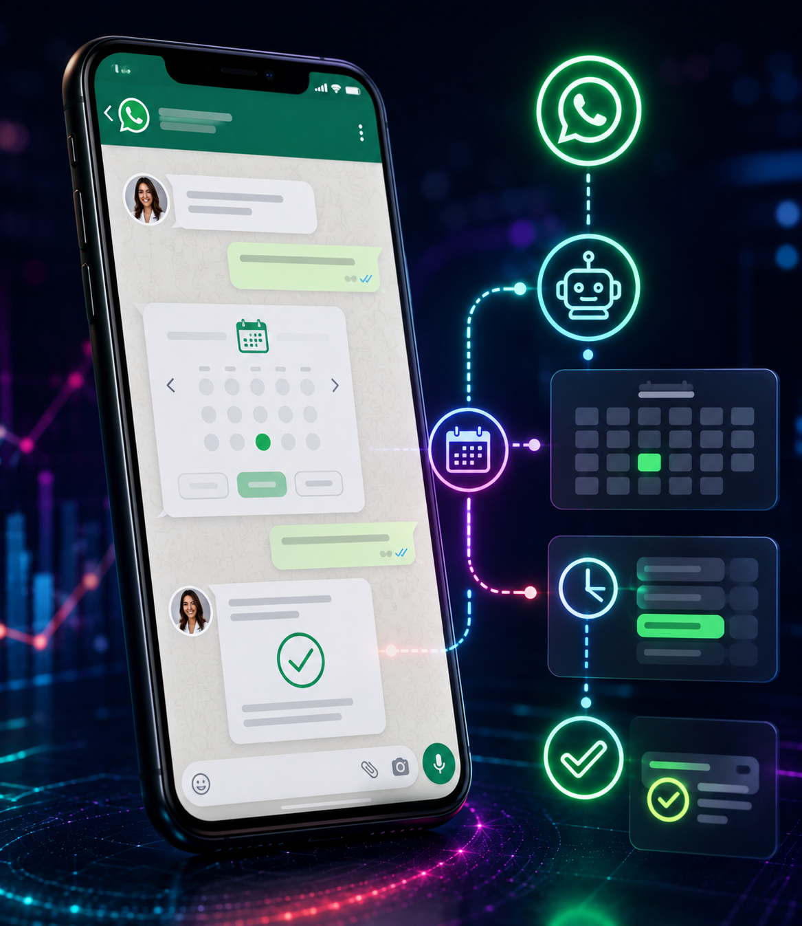 WhatsApp appointment automation with calendar booking and confirmation workflow